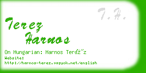 terez harnos business card